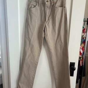Wrangler Men's Straight Jeans in Tan